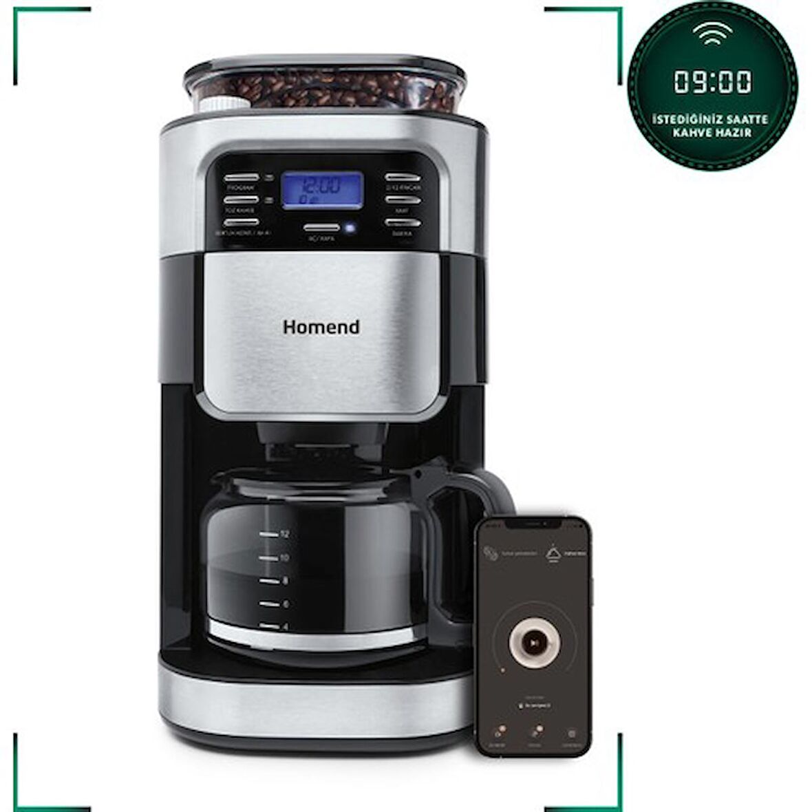 Homend Smart Coffeebreak 5007H Inox Filtre Kahve Makinesi