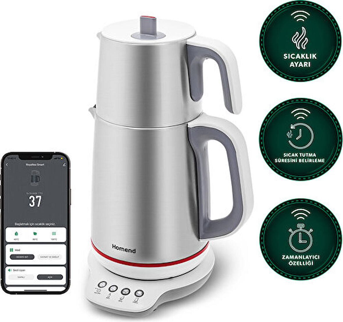 HOMEND SMART ROYALTEA 1790H KONUSAN CAY MAKINESI WI-FI BEYAZ