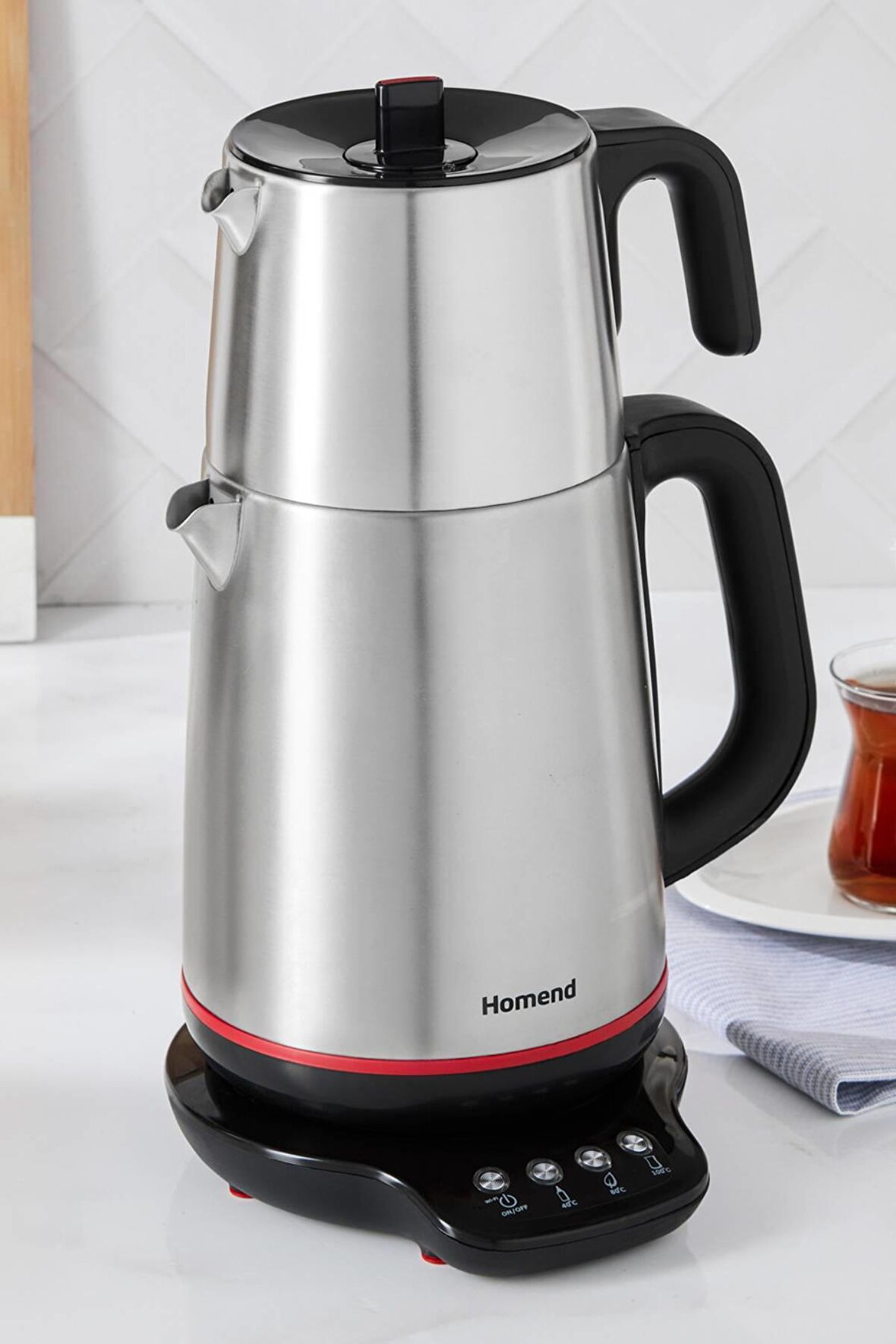 Royaltea Smart 1791h Inox Konuşan Çay Makinesi Siyah (Wİ-Fİ)