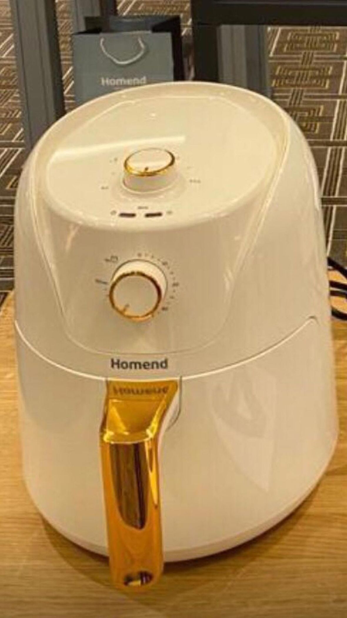 Homend Airfryday 2504H 4.2 lt Yağsız Airfryer Krem