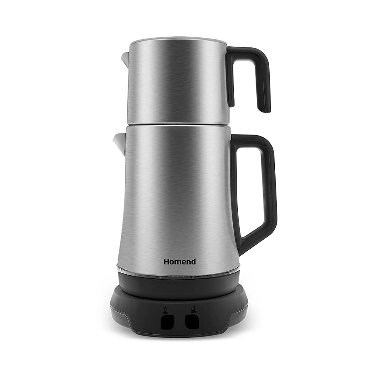 Homend Royaltea Elegant 1775h Konuşan Çay Makinesi Inox/Siyah