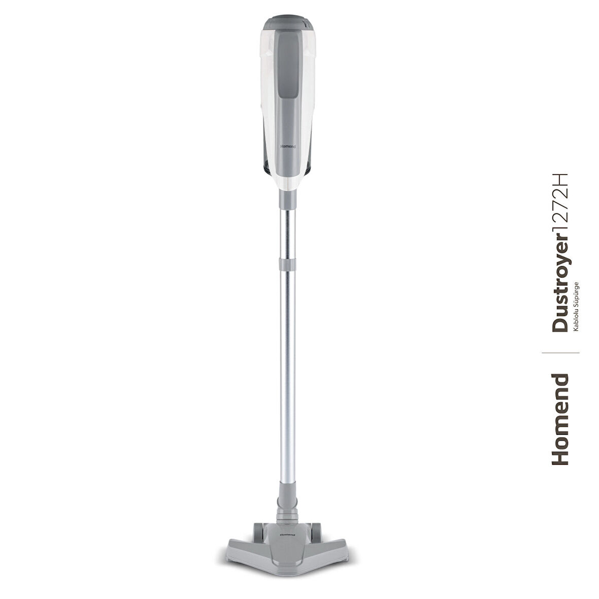 Homend Dustroyer  1272H 2 in 1 Kablolu Dikey Süpürge Beyaz Gri