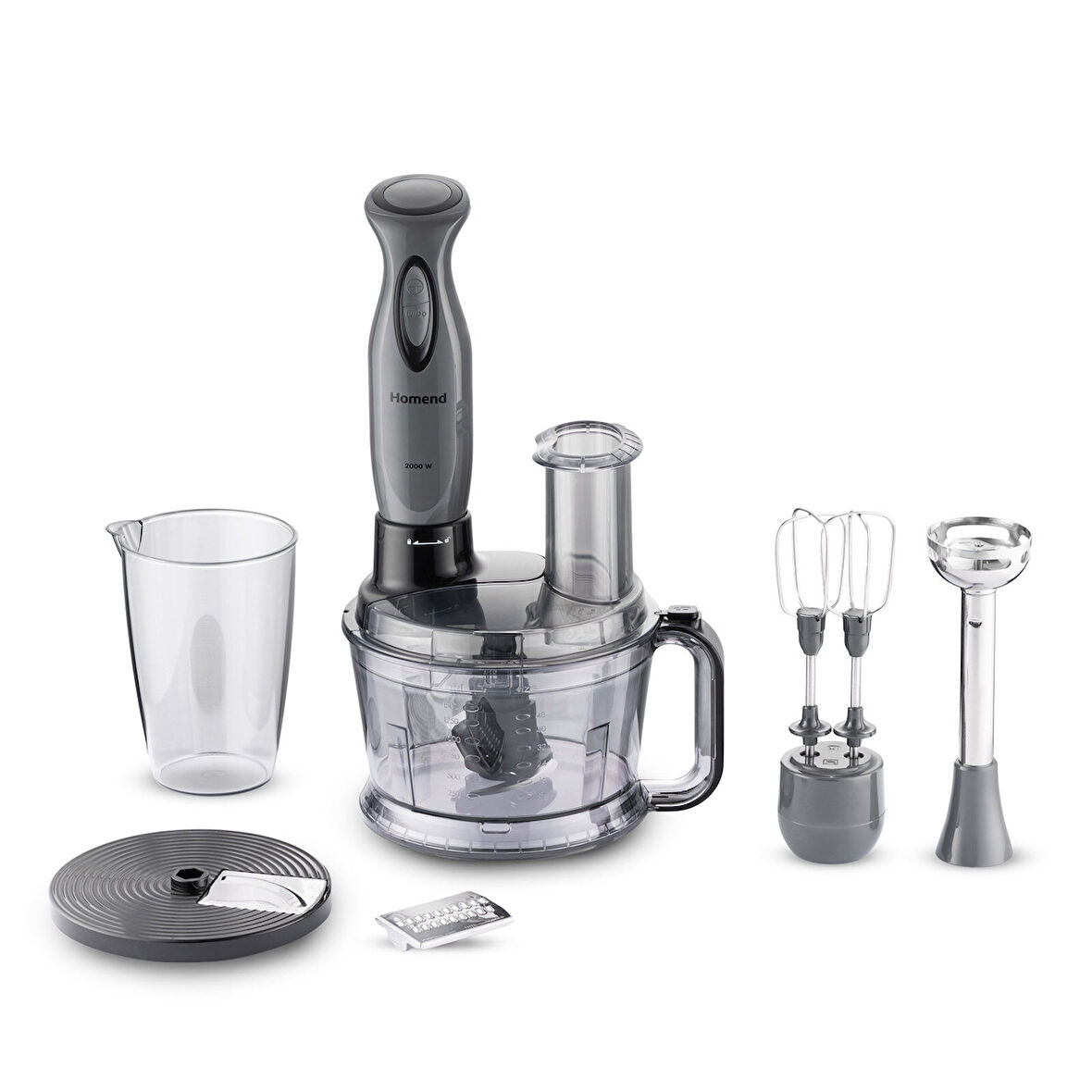 Homend Functionall 2851H Mutfak Robotu Antrasit Siyah