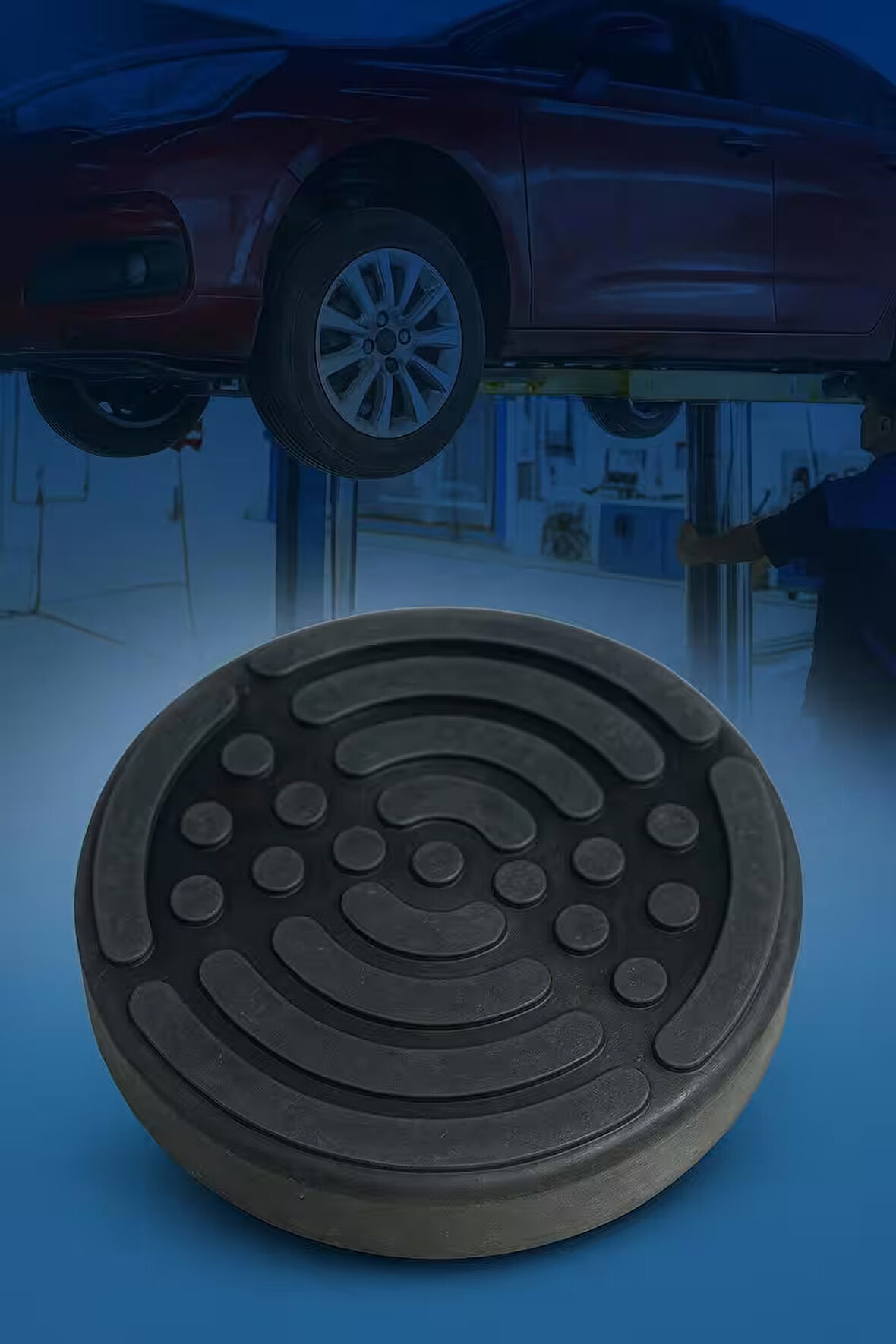 Kauçuk Oto Lift Takozu (13,5 cm*2,5 cm ) 4'lü set halinde satılmaktadır.