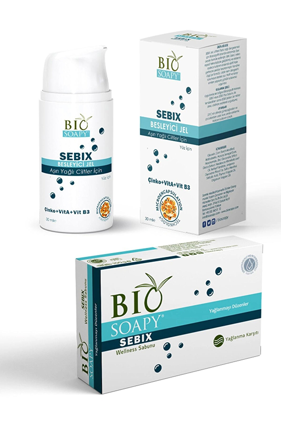 Sebix Jel Sebix Sabun Saç Sakal Pullu Deri Için Onarıcı (SEBOREİK DERMATİT) Set 1 1 Adet