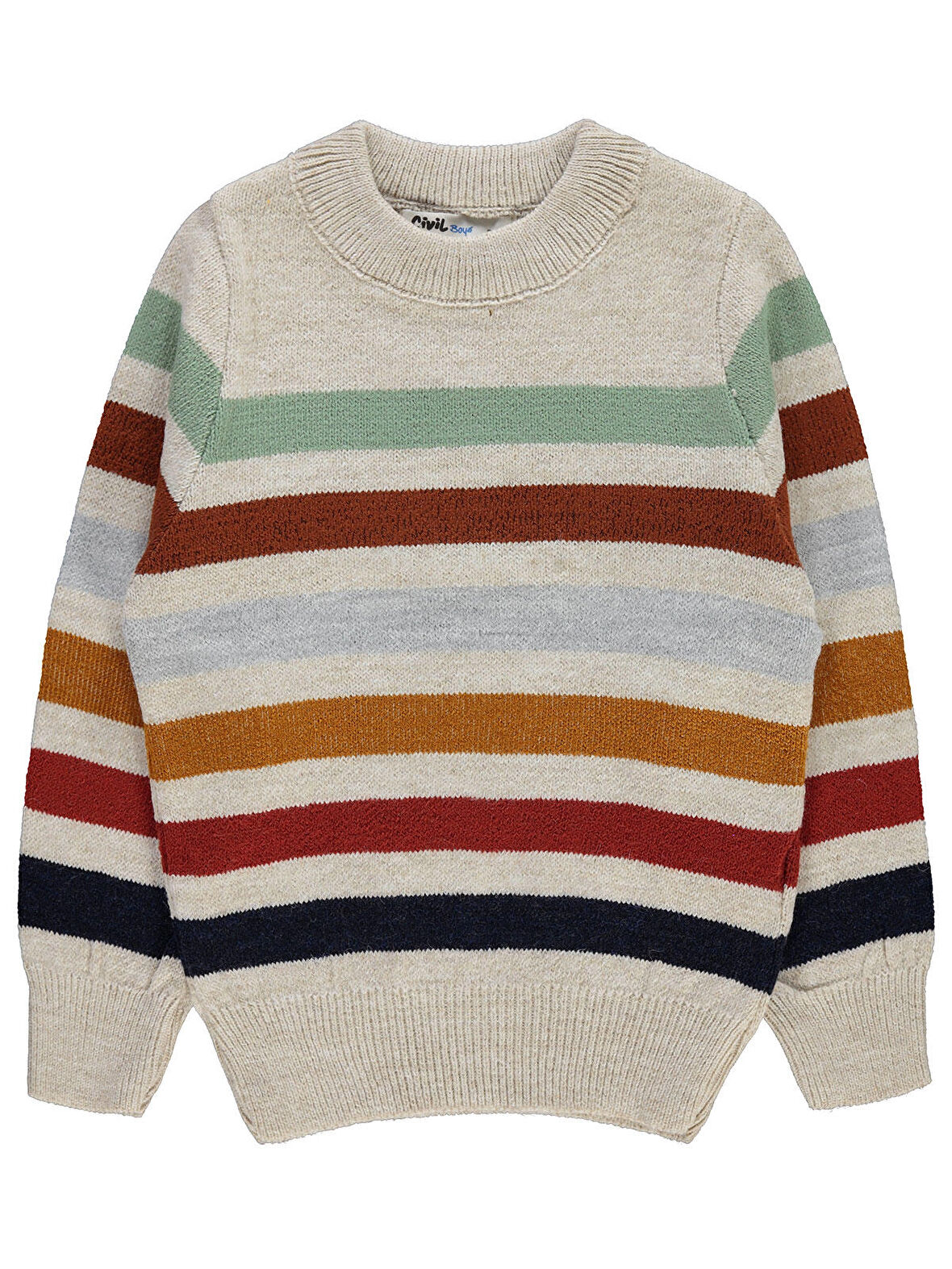 Civil Boys Erkek Çocuk Triko Kazak 2-5 Yaş Bej