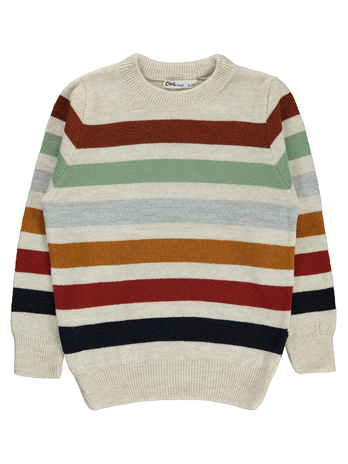 Civil Boys Erkek Çocuk Triko Kazak 10-13 Yaş Bej