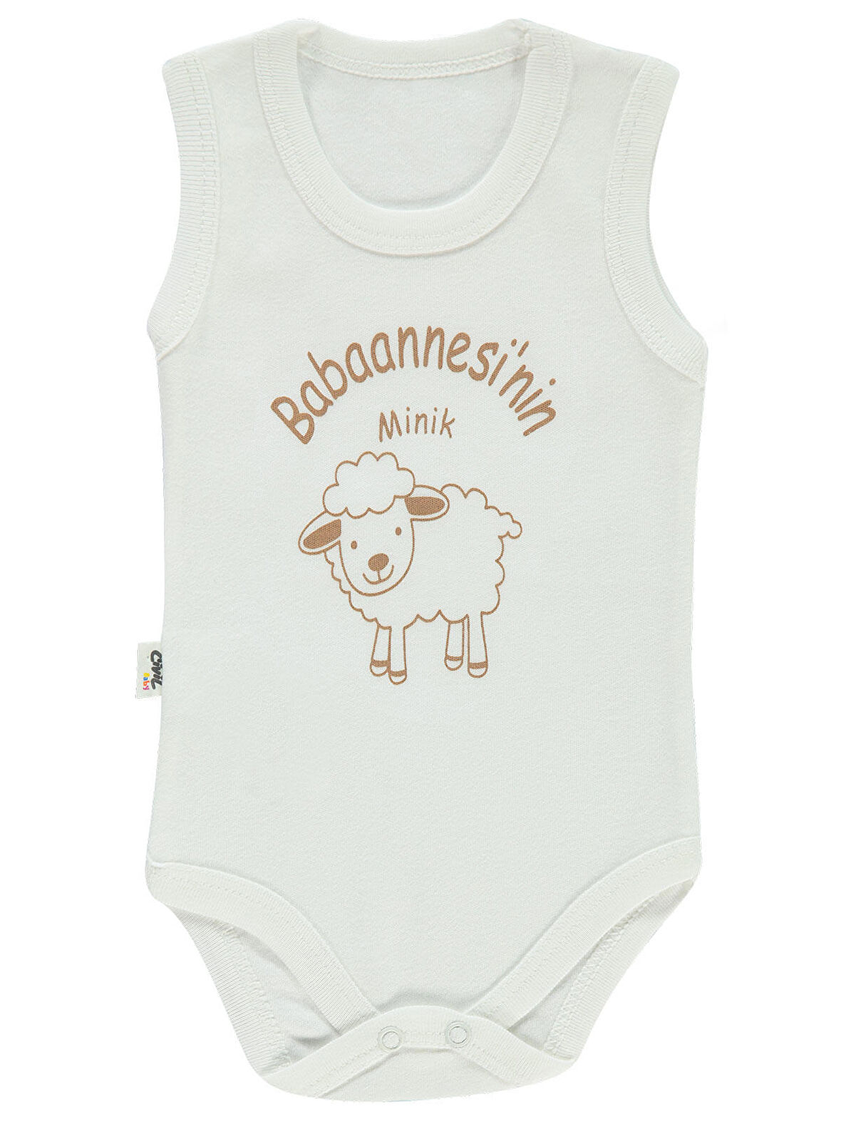 Civil Baby Bebek Çıtçıtlı Badi 1-12 Ay Ekru