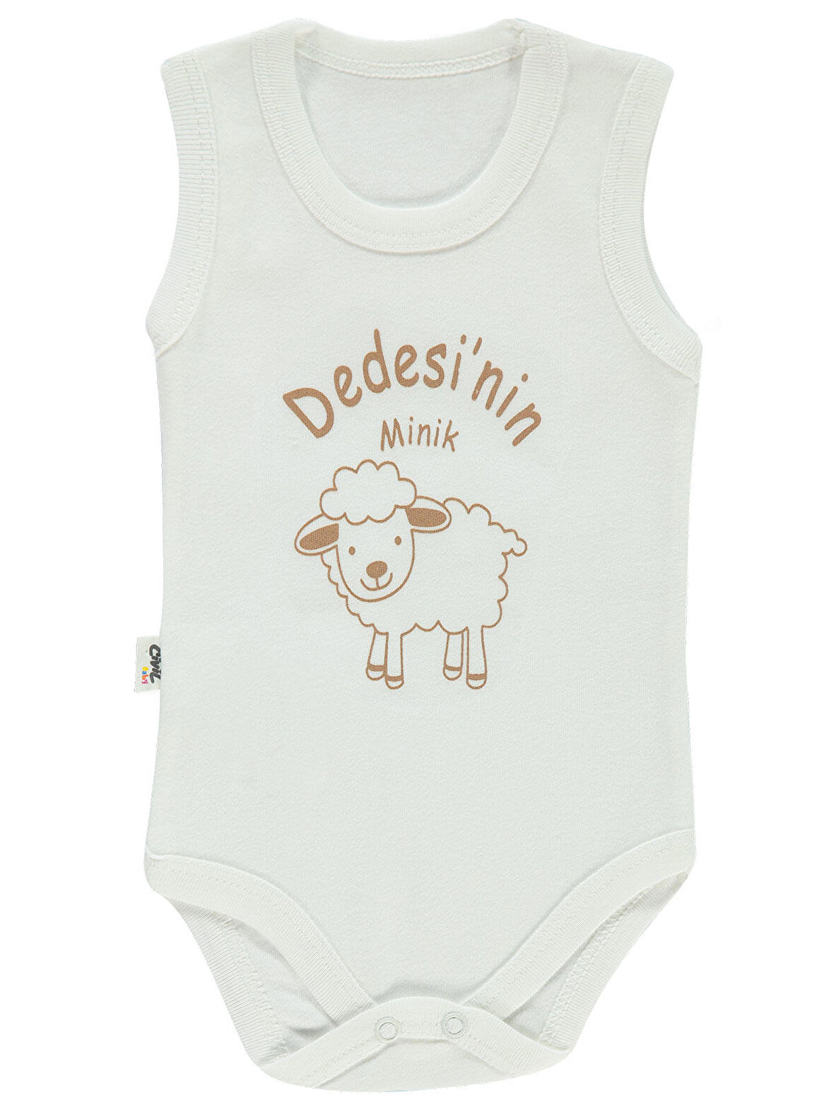 Civil Baby Bebek Çıtçıtlı Badi 1-12 Ay Ekru