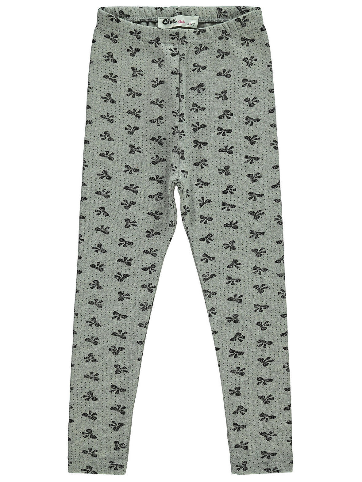 Civil Girls Kız Çocuk Tayt 10-13 Yaş Gri