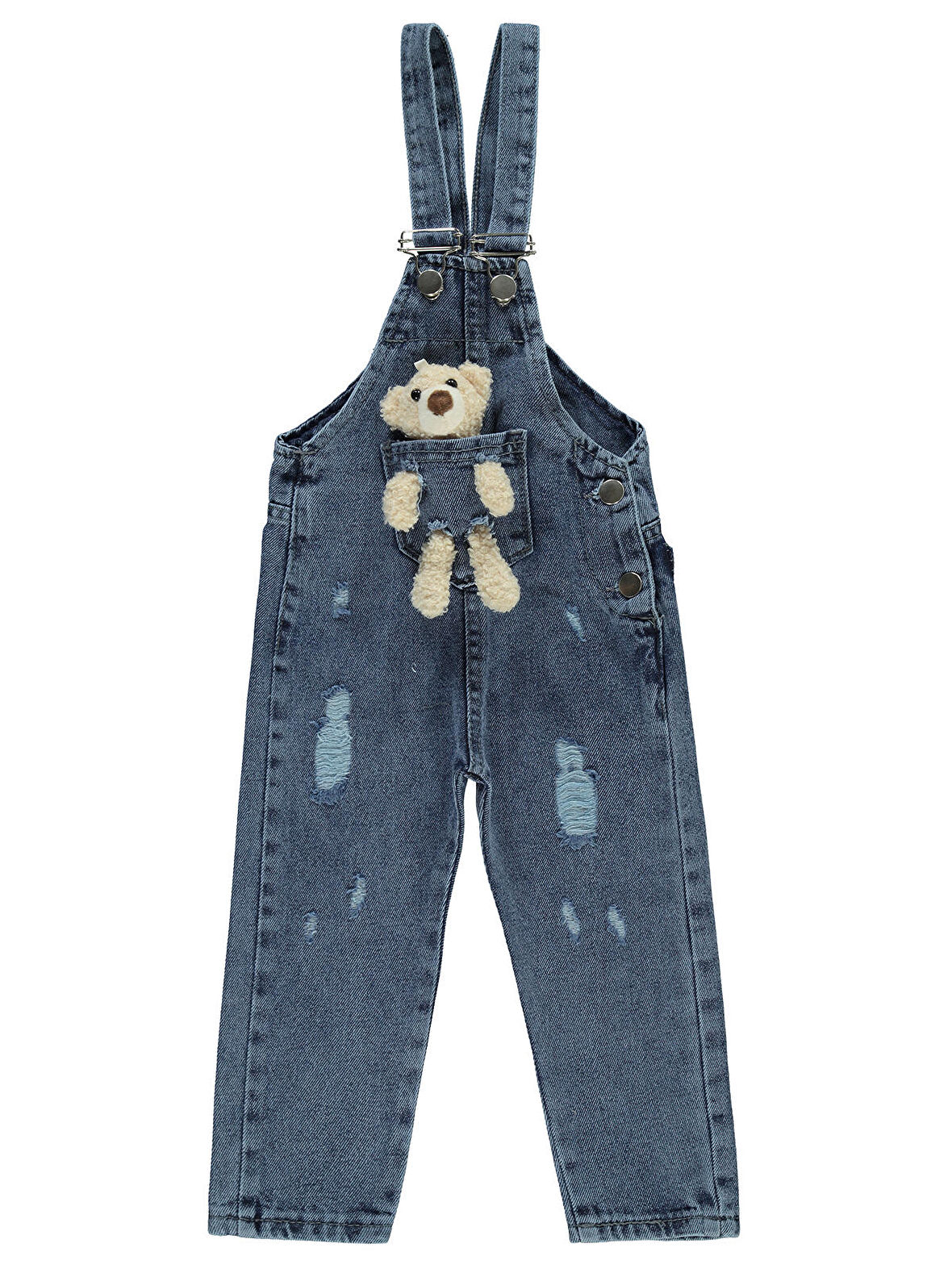 Civil Girls Kız Çocuk Salopet 2-5 Yaş Mavi