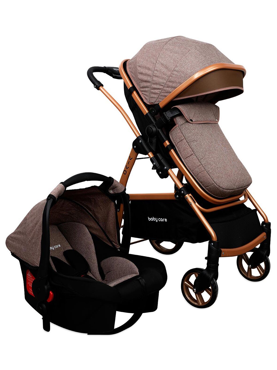 Babycare Vivo Travel Sistem Bebek Arabası Kahve