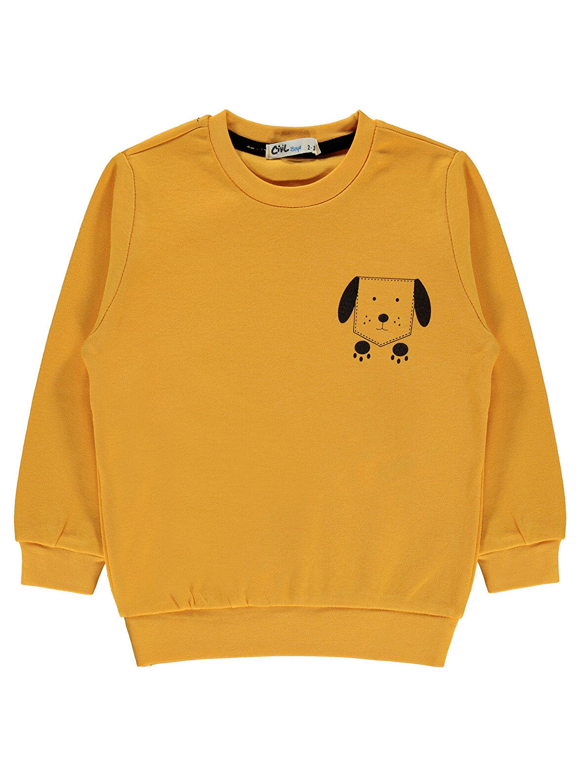 Civil Boys Erkek Çocuk Sweatshirt 2-5 Yaş Hardal