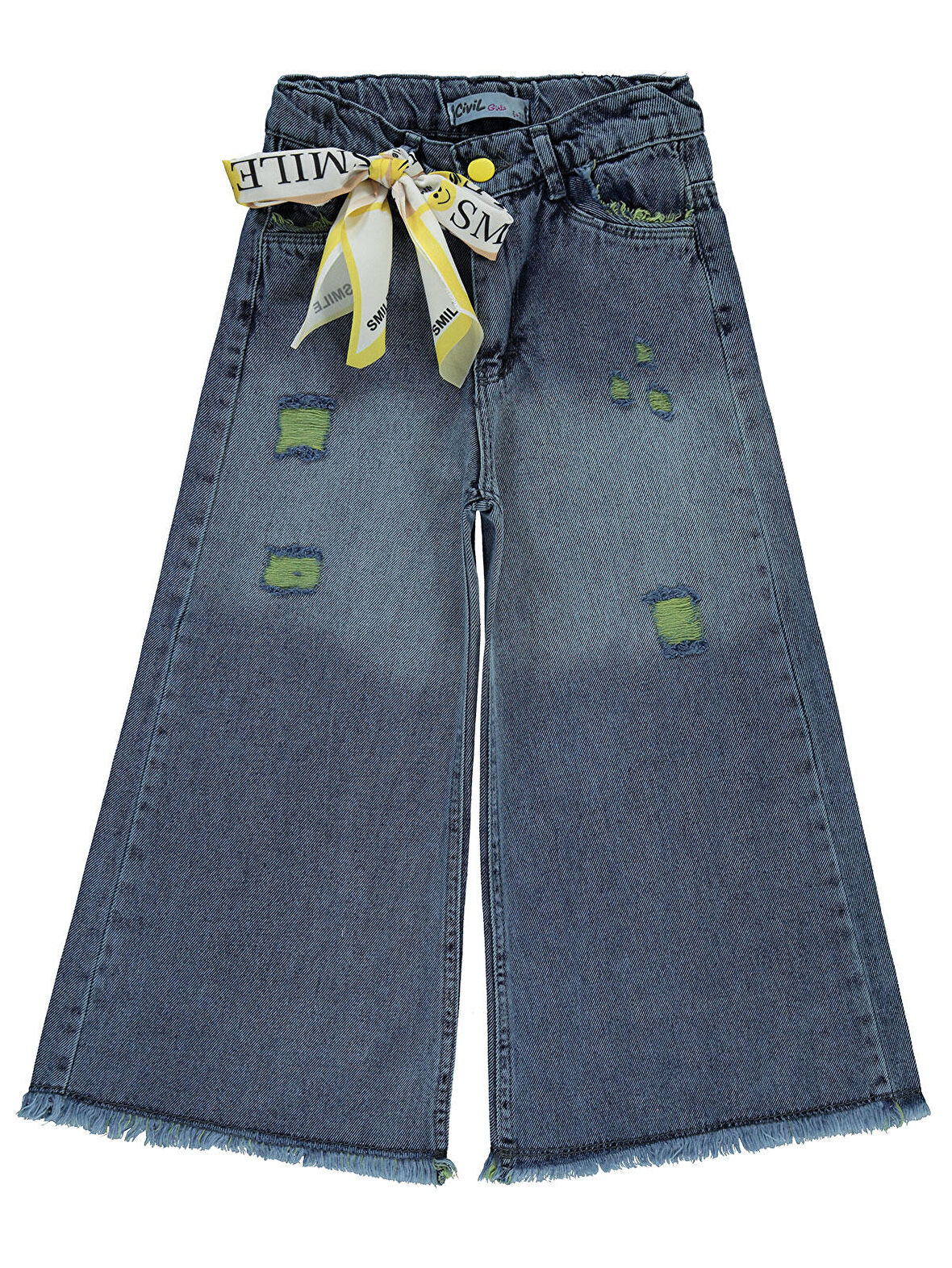 Civil Girls Kız Çocuk Kot Etek 10-13 Yaş Buz Mavi