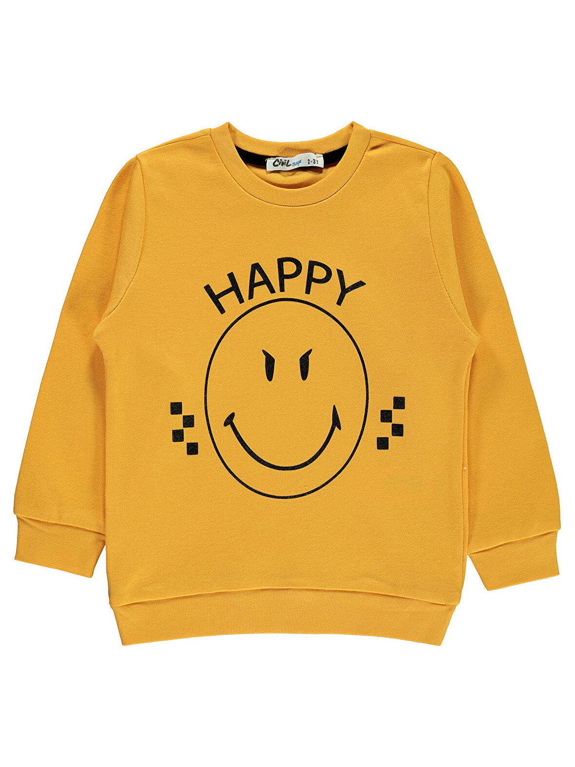 Civil Boys Erkek Çocuk Sweatshirt 2-5 Yaş Hardal
