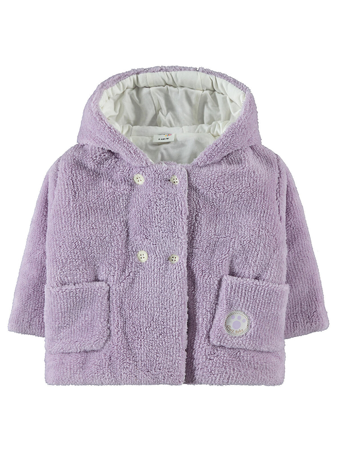 Civil Baby Kız Bebek Kapüşonlu Mont 6-18 Ay Lila