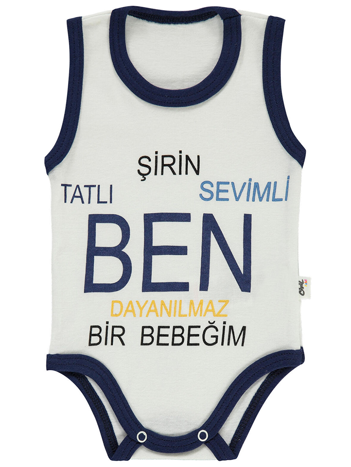 Civil Baby Bebek Çıtçıtlı Badi 1-18 Ay Lacivert