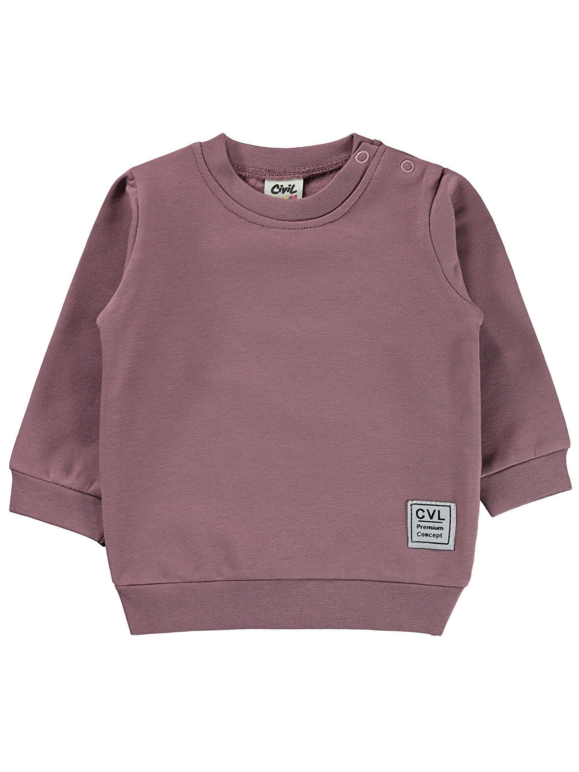 Civil Baby Kız Bebek Sweatshirt 6-18 Ay Leylak Lila