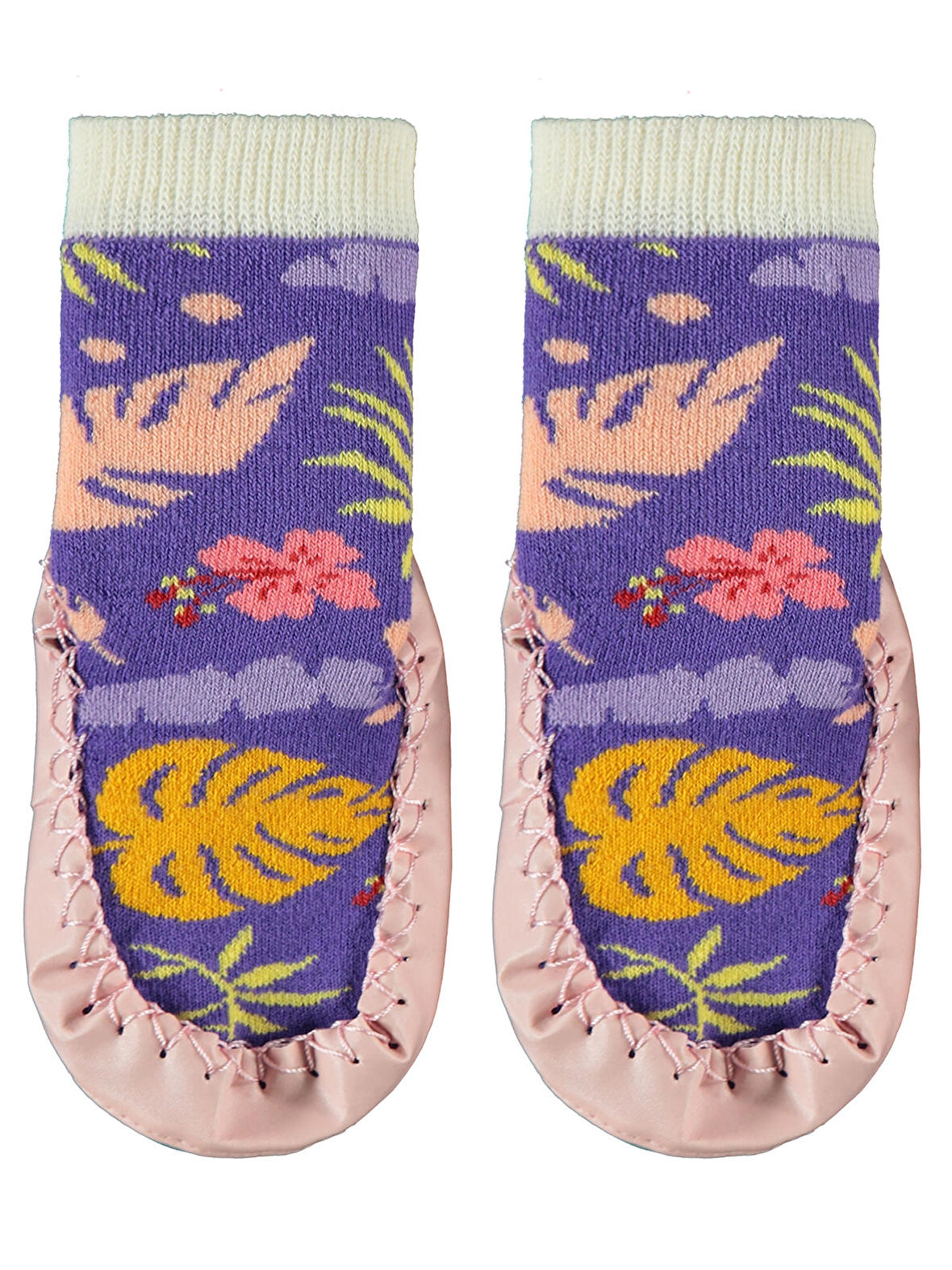 Civil Girls Kız Çocuk Çarık Çorap 20-24 Numara Pudra