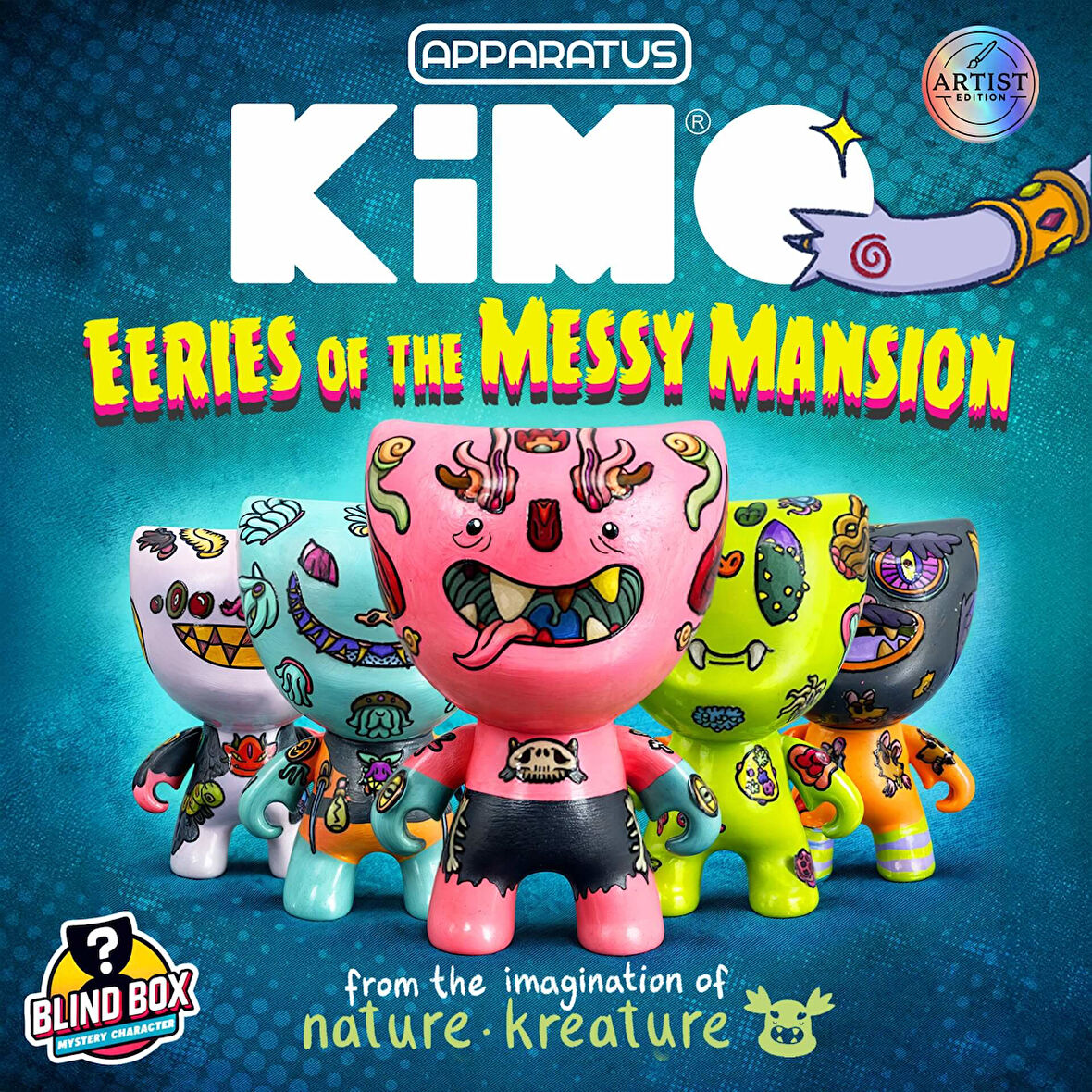 Kimo Eeries of the Messy Mansion Figür Tasarım Seti (Çiz-Boya-Yapıştır)