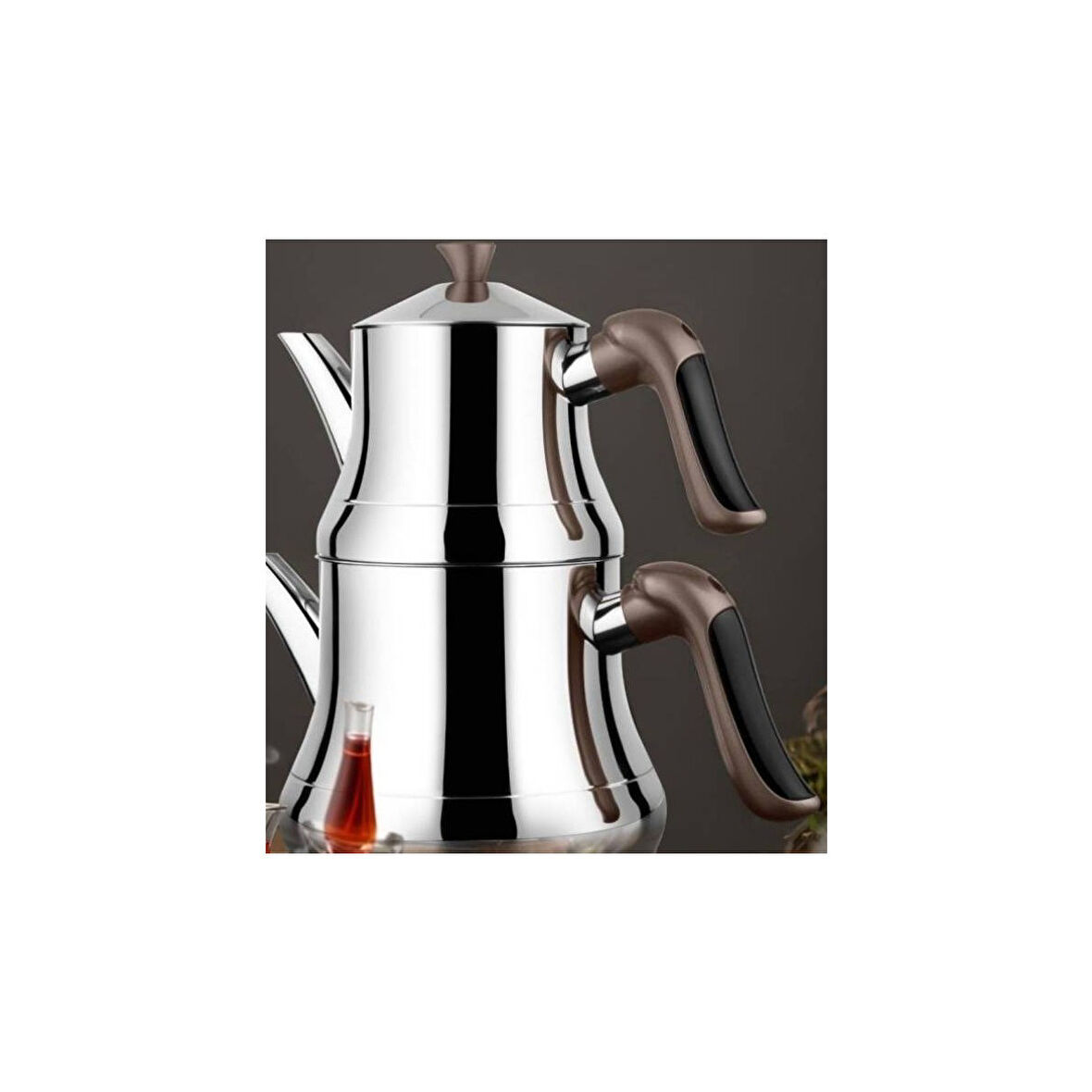 LİNES NAZ ORTA ÇAYDANLIK KRİSTAL KULP BRONZ SOFY