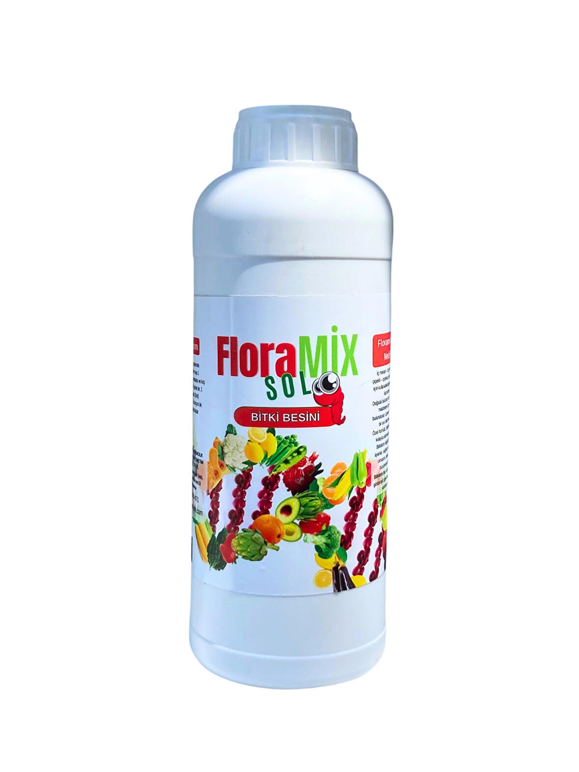 Floramix Sol Bahçe, Sebze, Meyve ve Saksı Bitkileri İçin Solucan Gübresi Bitki Besini