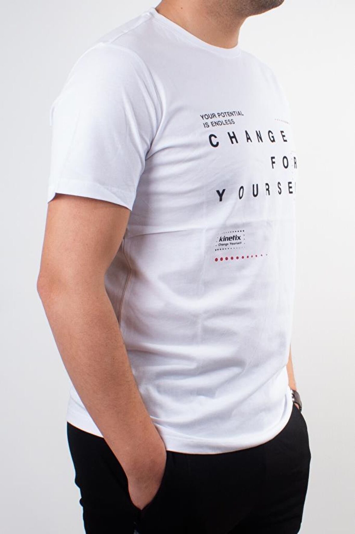 KİNETİX SN995 BRIAN SLOGAN T-SHIRT 2FX