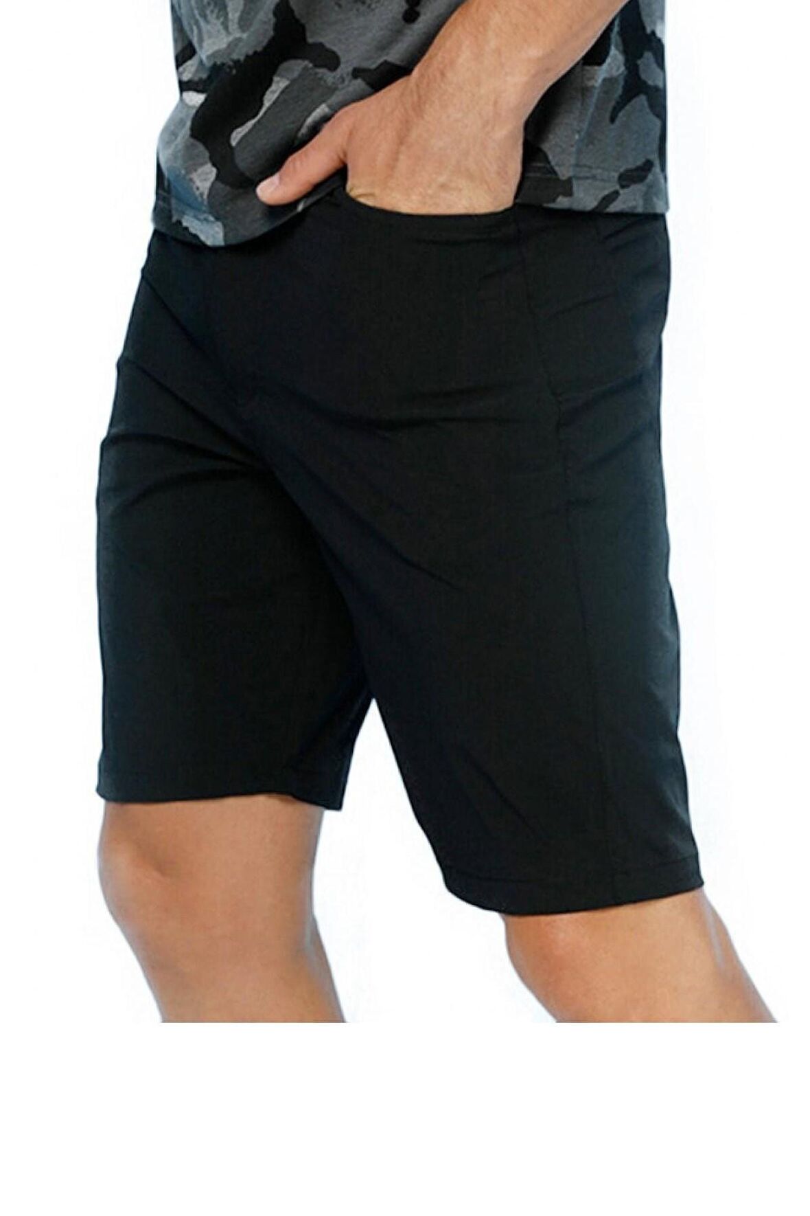 Lumberjack Sn529 1010936050 Mike Cargo Siyah Erkek Şort