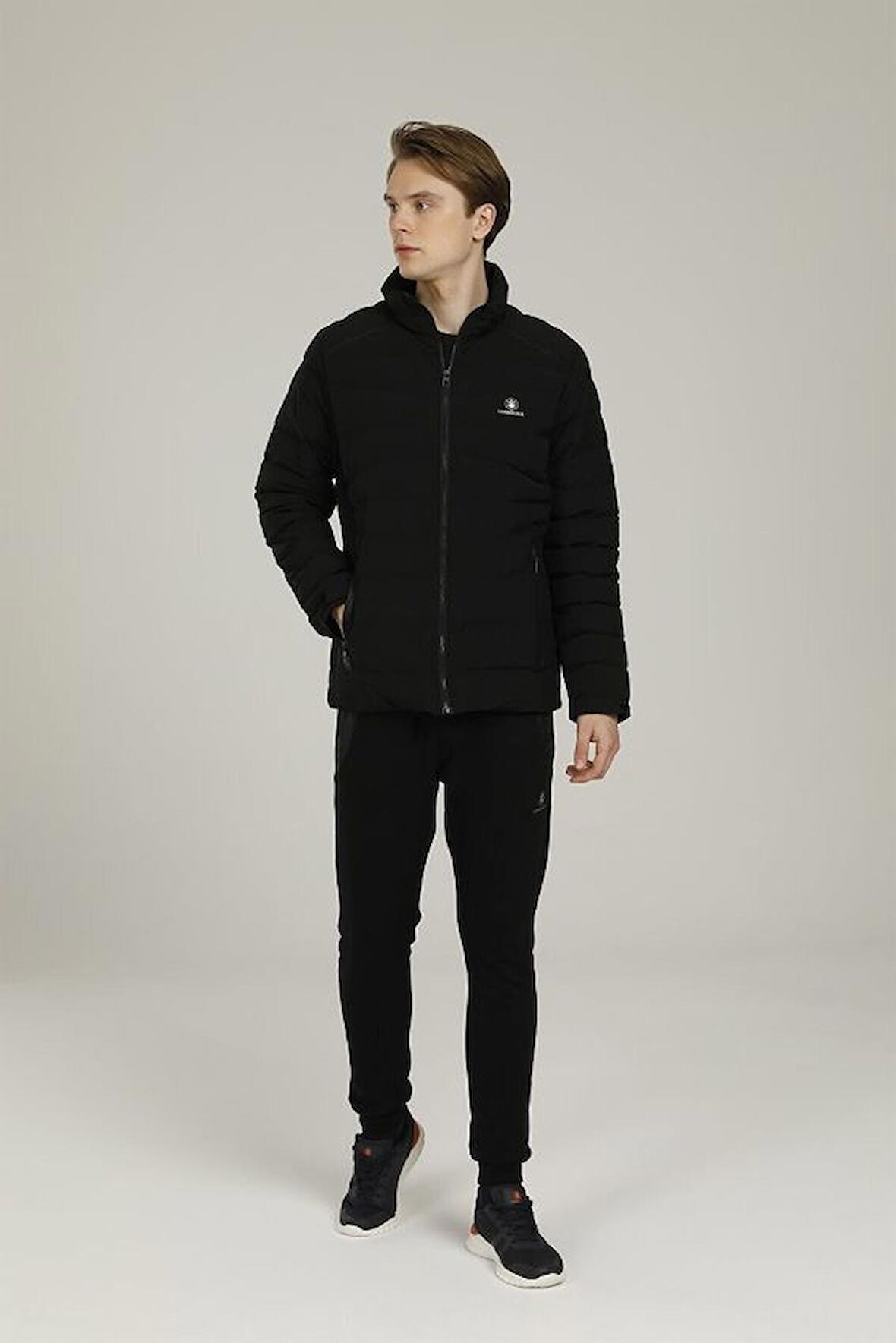 Lumberjack Siyah Dik Yaka Erkek Nakışlı Mont W M-SN56 MARCEL COAT 2