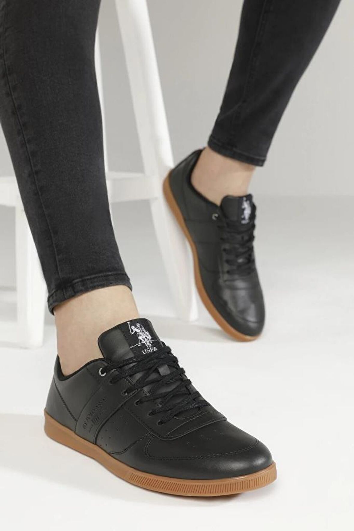 U.S Polo Assn. Legendary 2PR 101170201 Erkek Sneaker Ayakkabı Siyah 40-45 