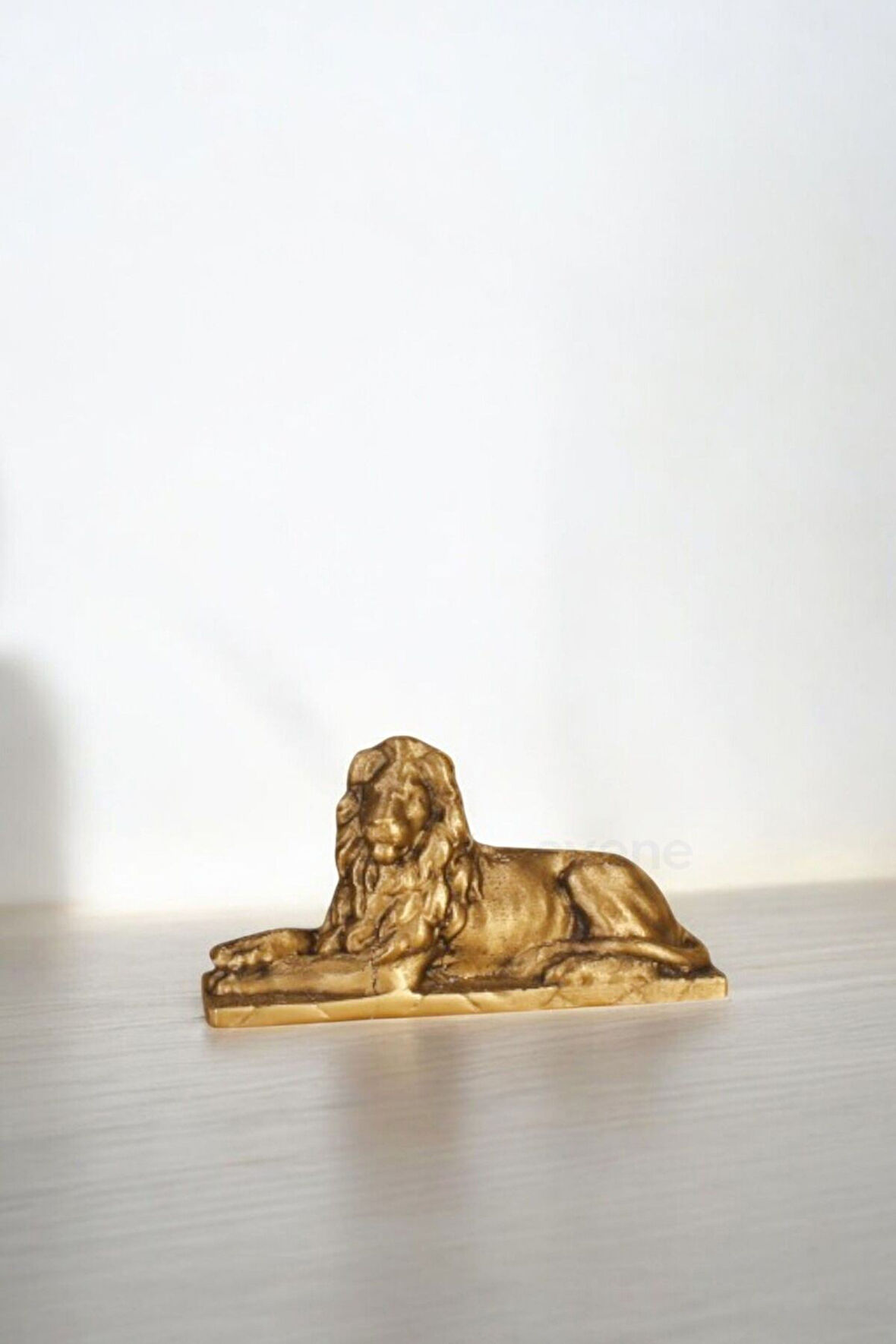 Dekoratif Obje Biblo Ev Dekorasyon Heykel Salon Masa Üstü Süs Eşyası Aslan Beyaz Model 58