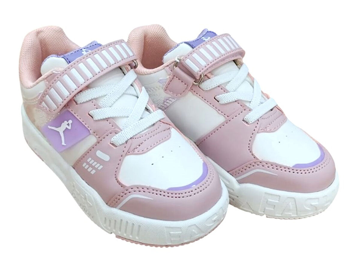 Cool King Patik Çocuk Sneaker Ayakkabı Pudra