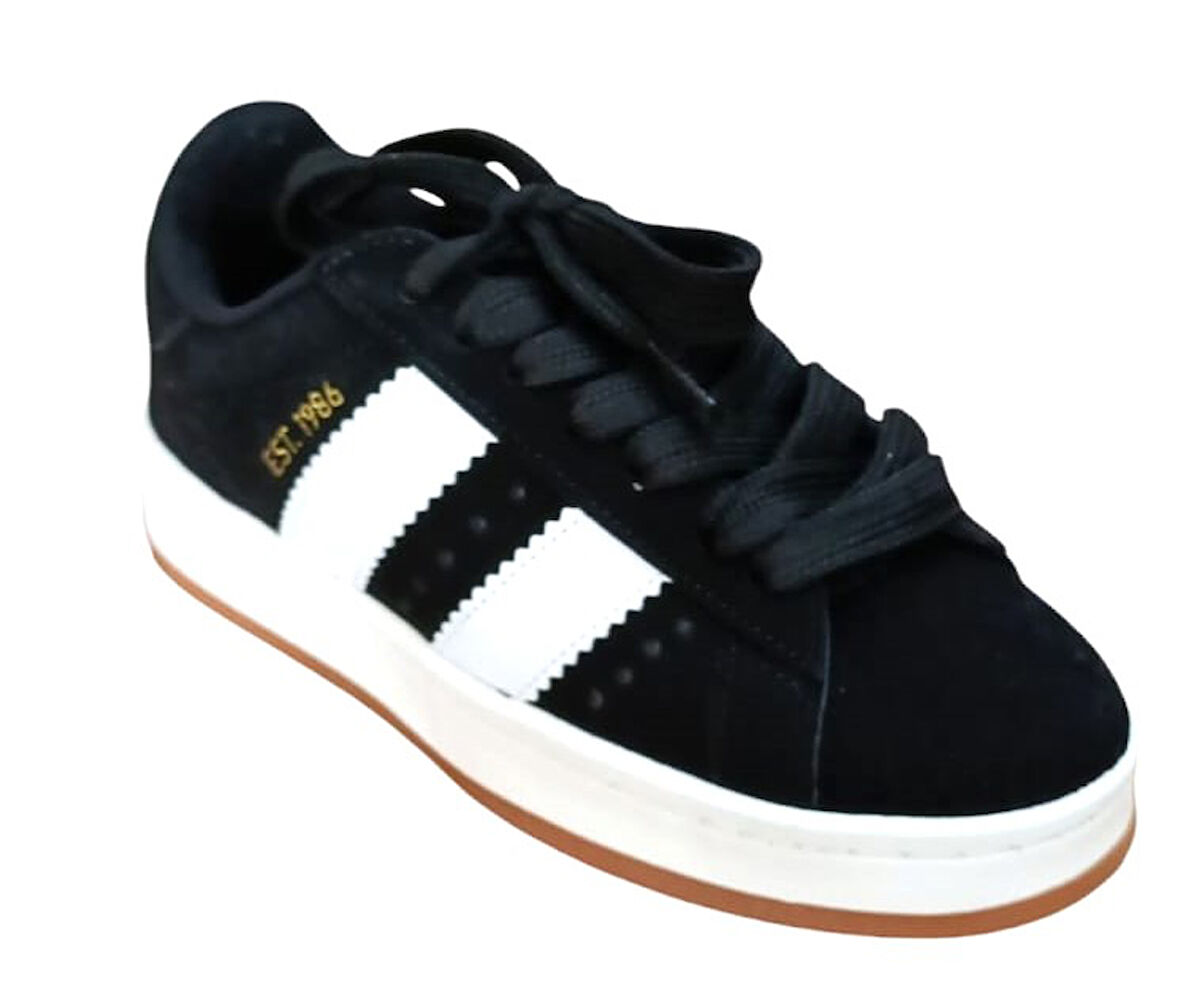 Cool Rawanta Genç Unisex Sneaker Ayakkabı Siyah Nubuk