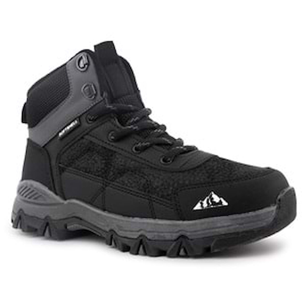 Cool Alfa Kauçuk Taban Kaymaz Su Geçirmez Softshell Outdoor Unisex Bot siyah crazy