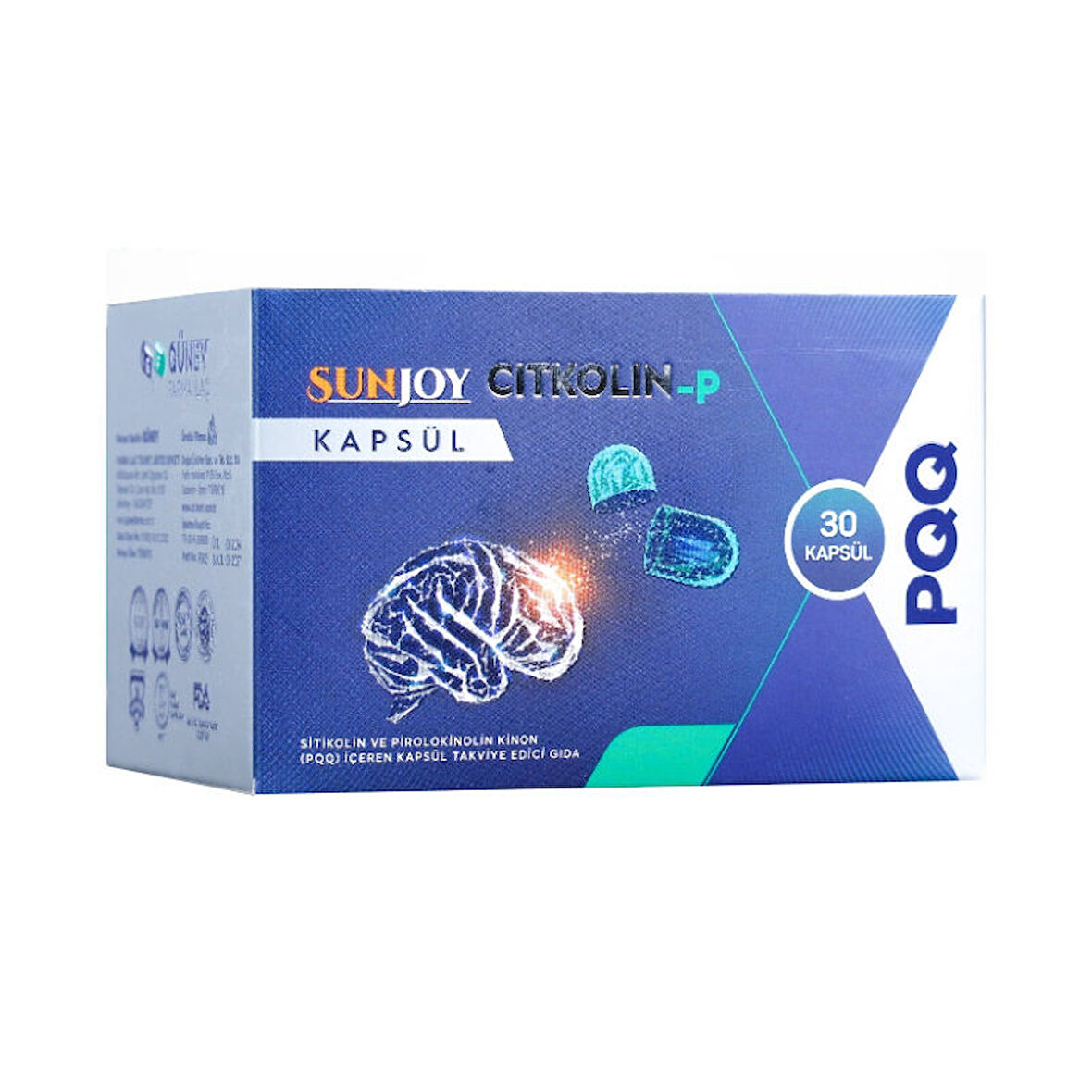 Sunjoy Citkolin-P Takviye Edici Gıda 30 Kapsül