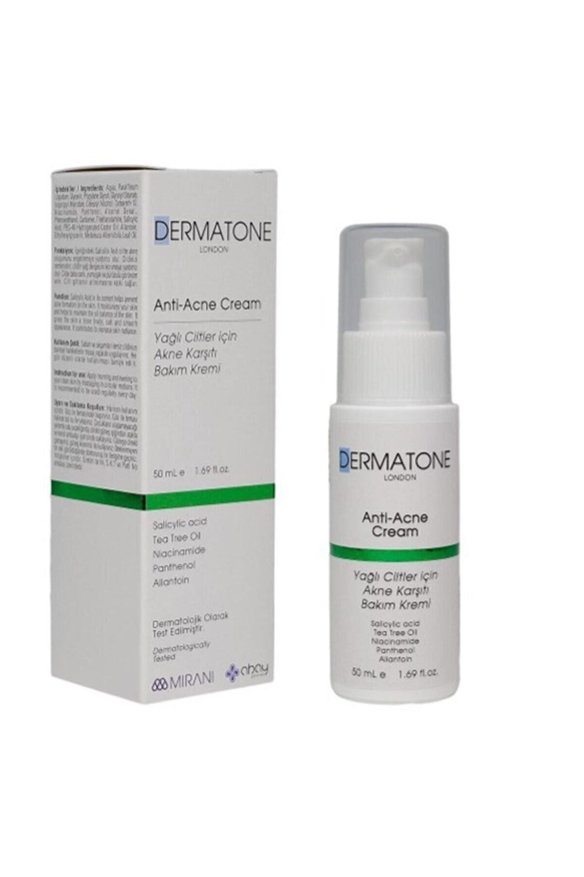 Dermatone Yağlı Ciltler İçin Arındırıcı Akne Bakım Kremi  50 ml 