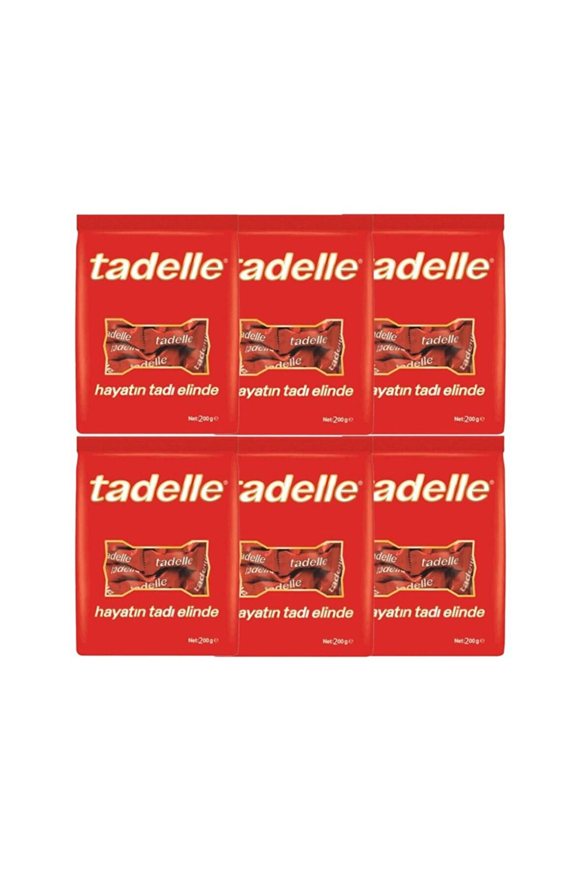 Tadelle Mini Fındık Dolgulu Sütlü Çikolata 200 Gr-6 Adet