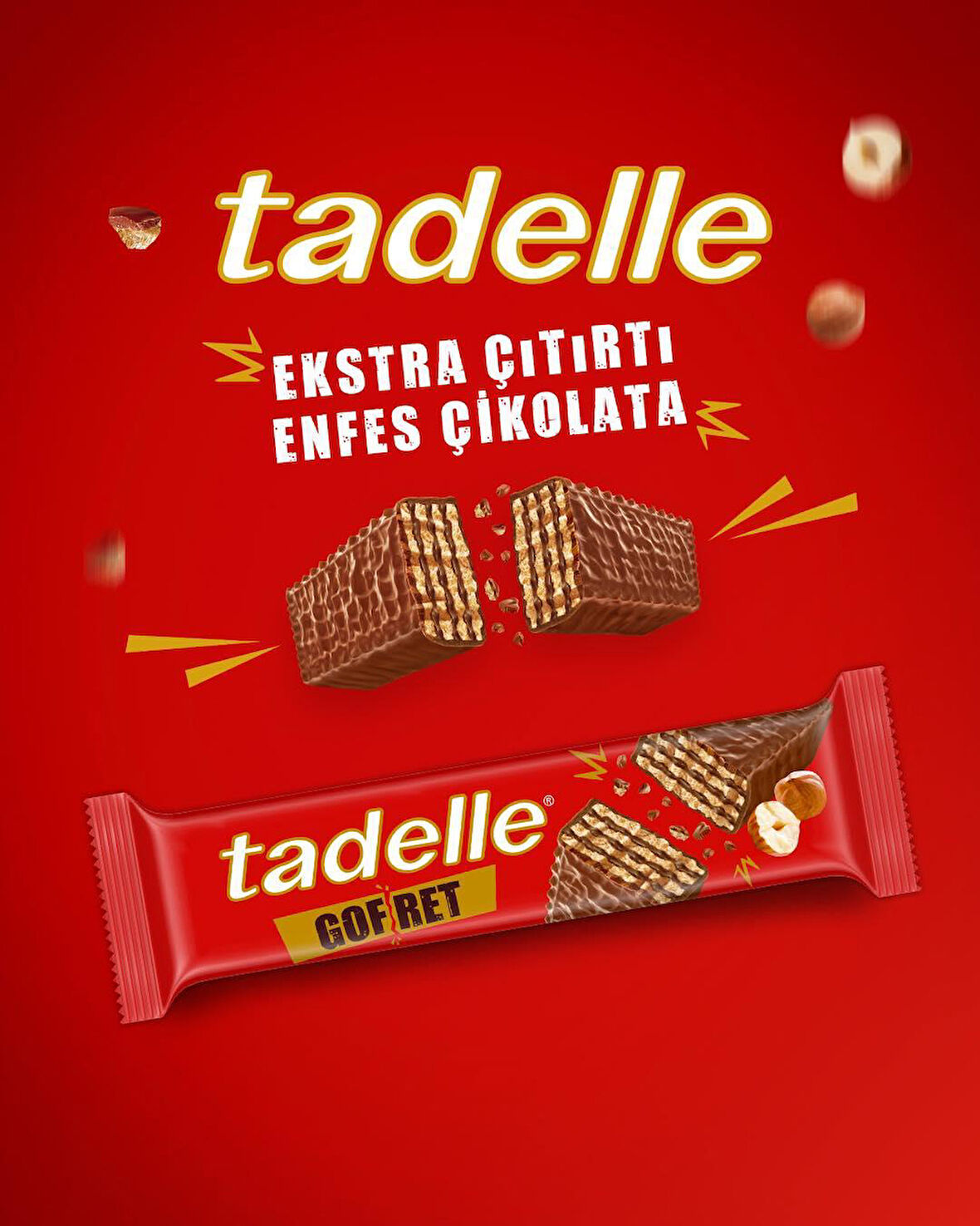 Tadelle Çikolatalı Gofret 28 GR x 28 Adet
