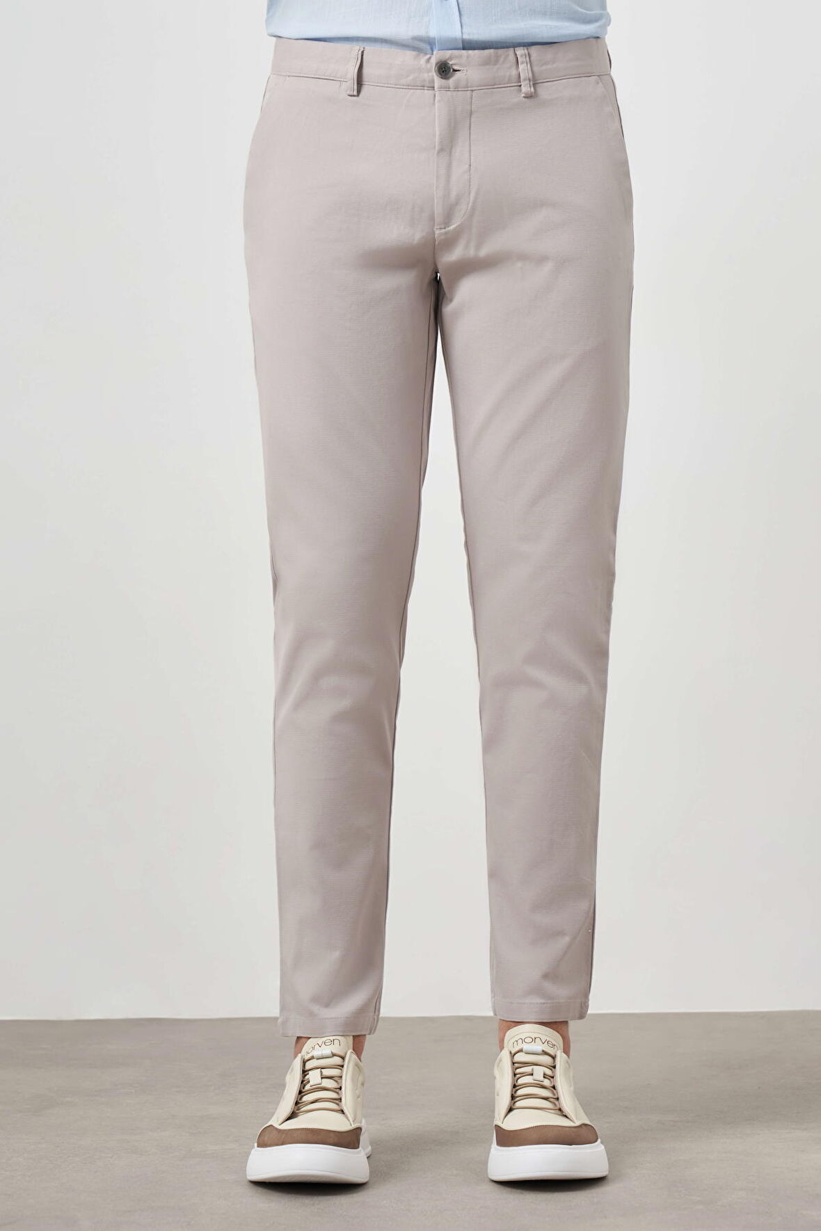  Erkek Taş Yazlık Pamuk Yan Cep Slim Fit Chino Pantolon