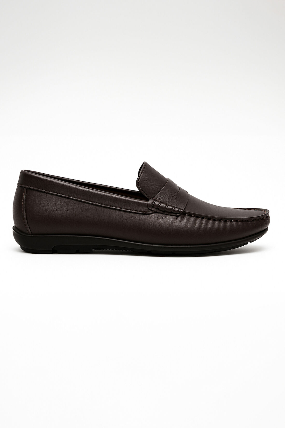  Erkek KAHVE Yazlık Casual Kuşaklı Deri Spor Ayakkabı