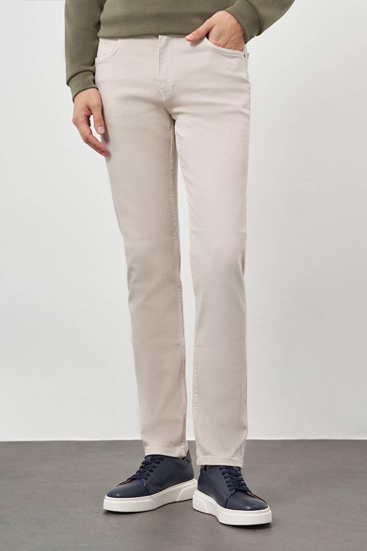  Erkek Taş Mevsimlik Pamuk 5 Cep Dynamic Fit Jean Pantolon