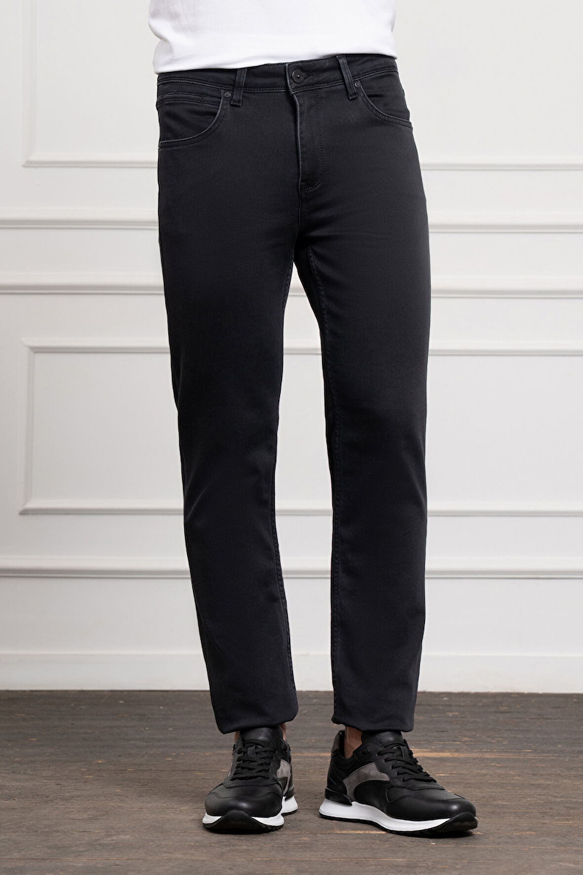  Erkek Antrasit Mevsimlik Pamuk 5 Cep Dynamic Fit Jean Pantolon