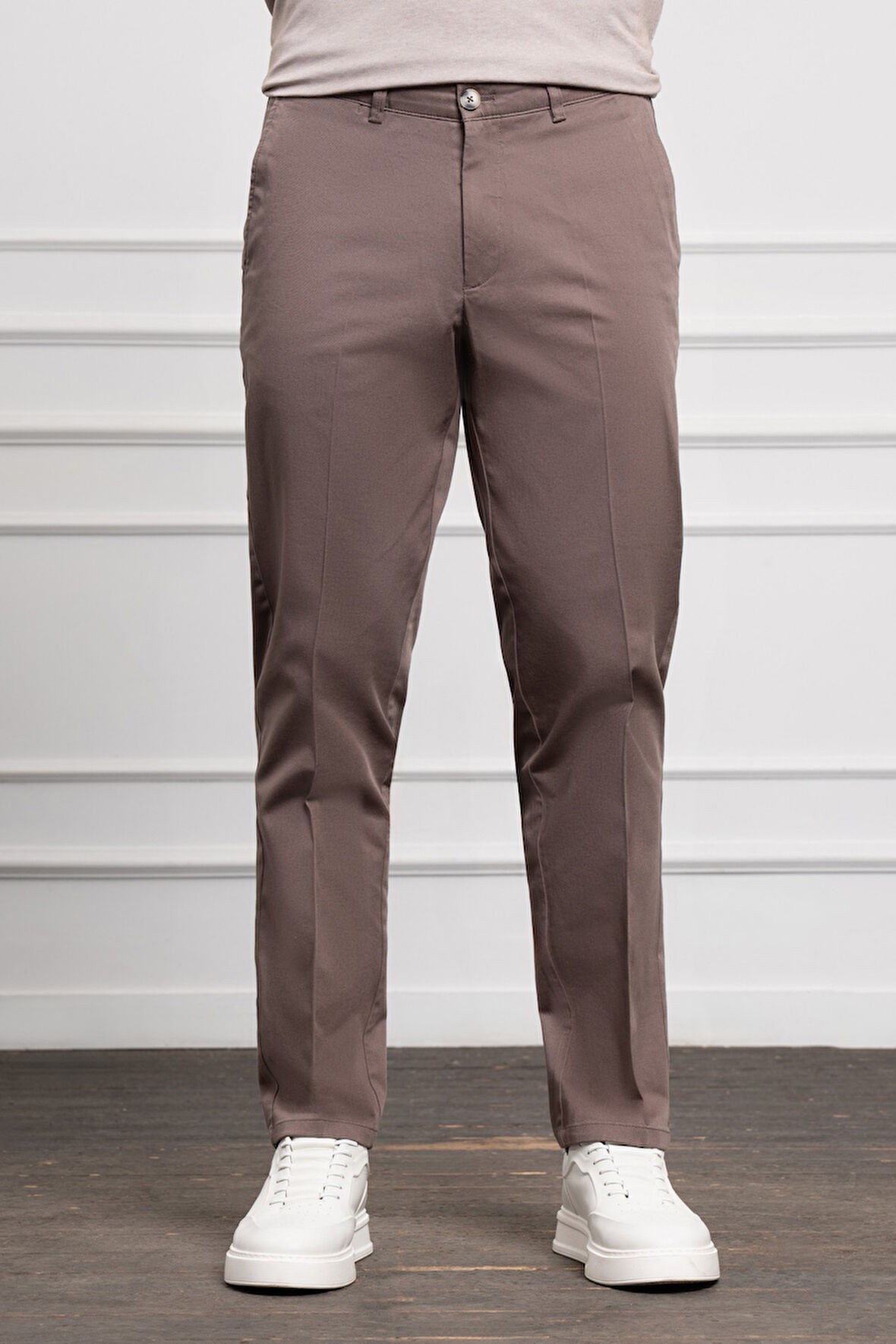  Erkek KAHVE Dynamic Fit Chino Pantolon