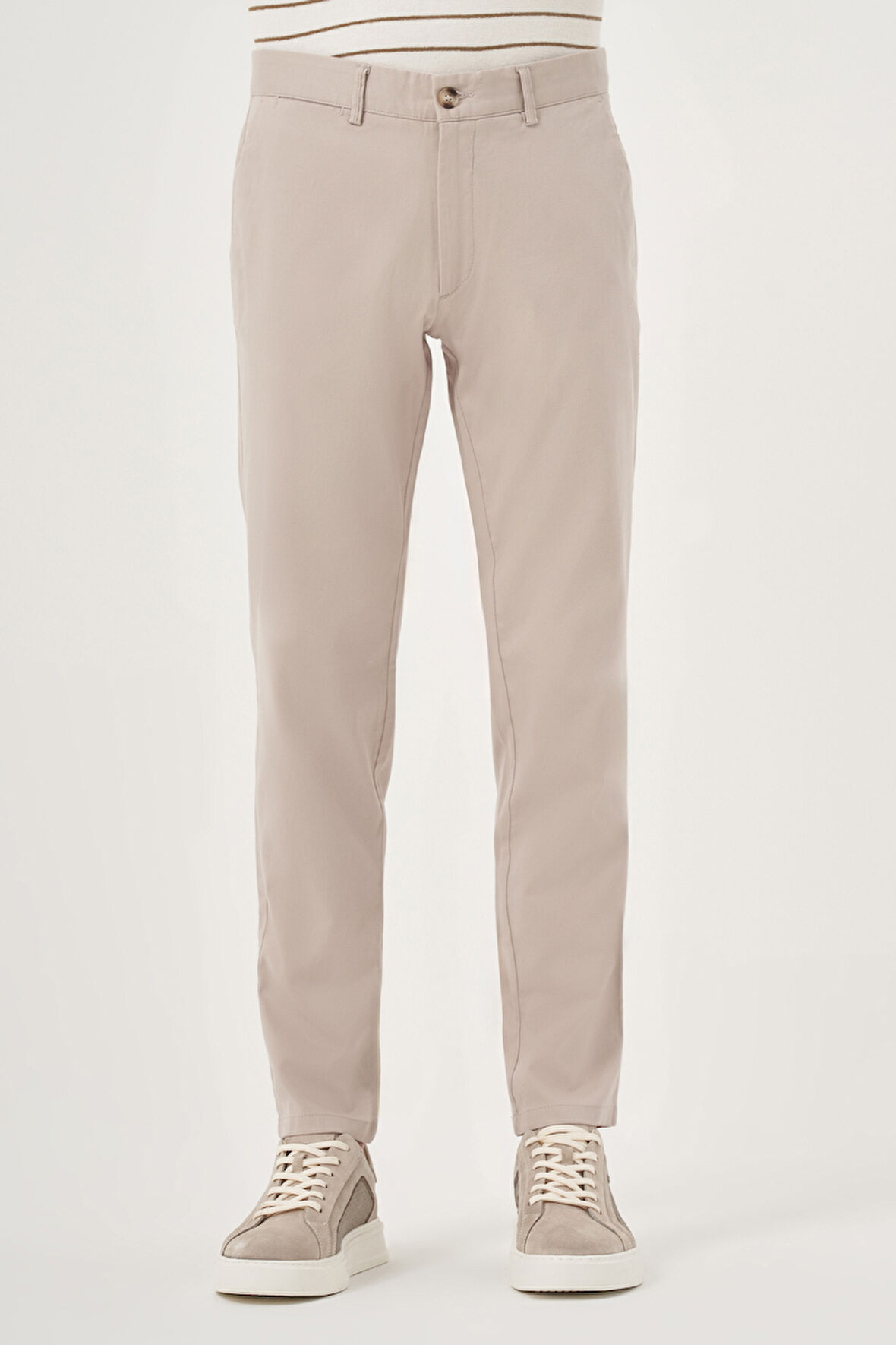  Erkek Taş Yazlık Pamuk Yan Cep Slim Fit Chino Pantolon