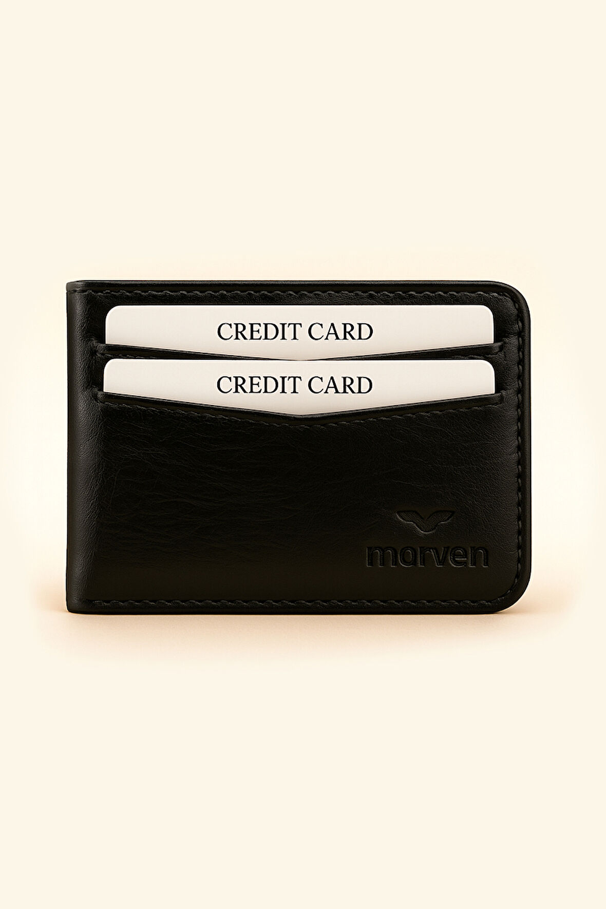  Erkek Siyah %100 Deri Cüzdan Kartlık