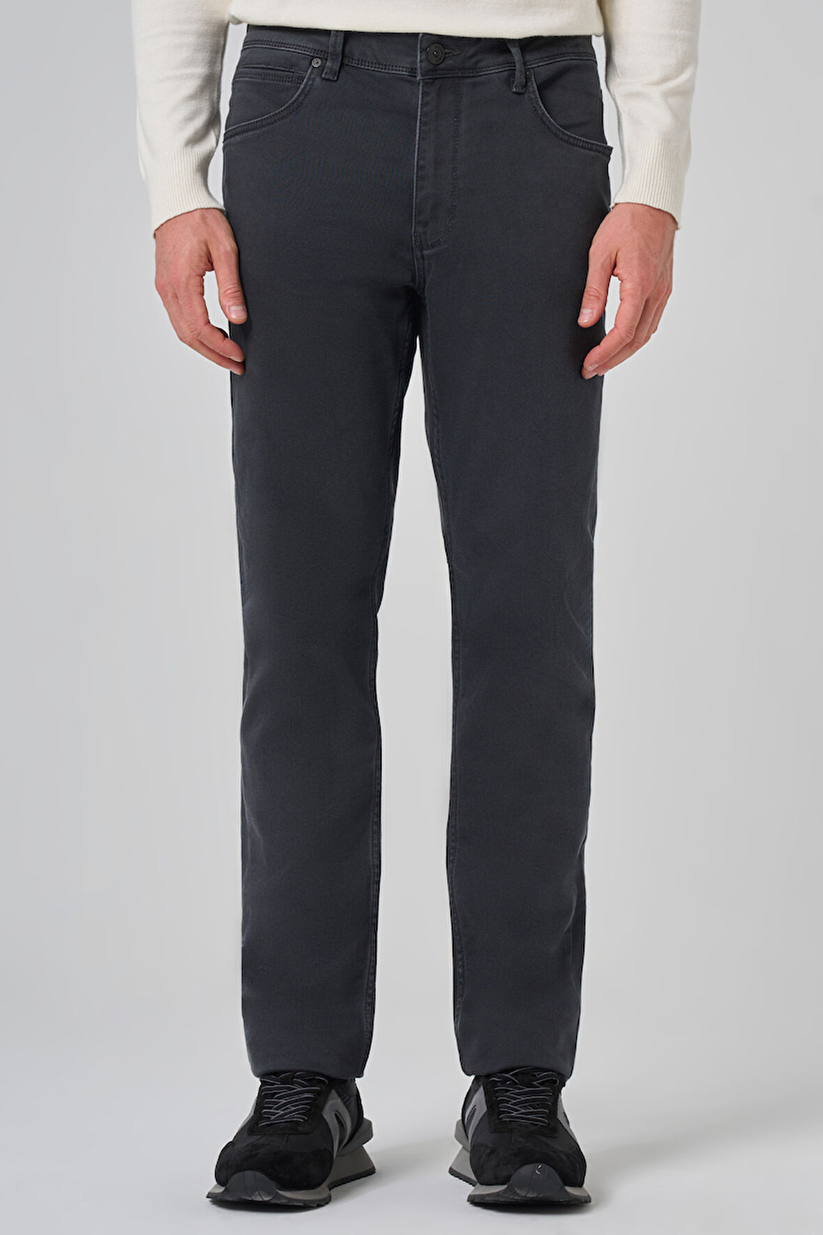  Erkek Füme Denim 5 Cep Dynamic Fit Jean Kot Pantolon
