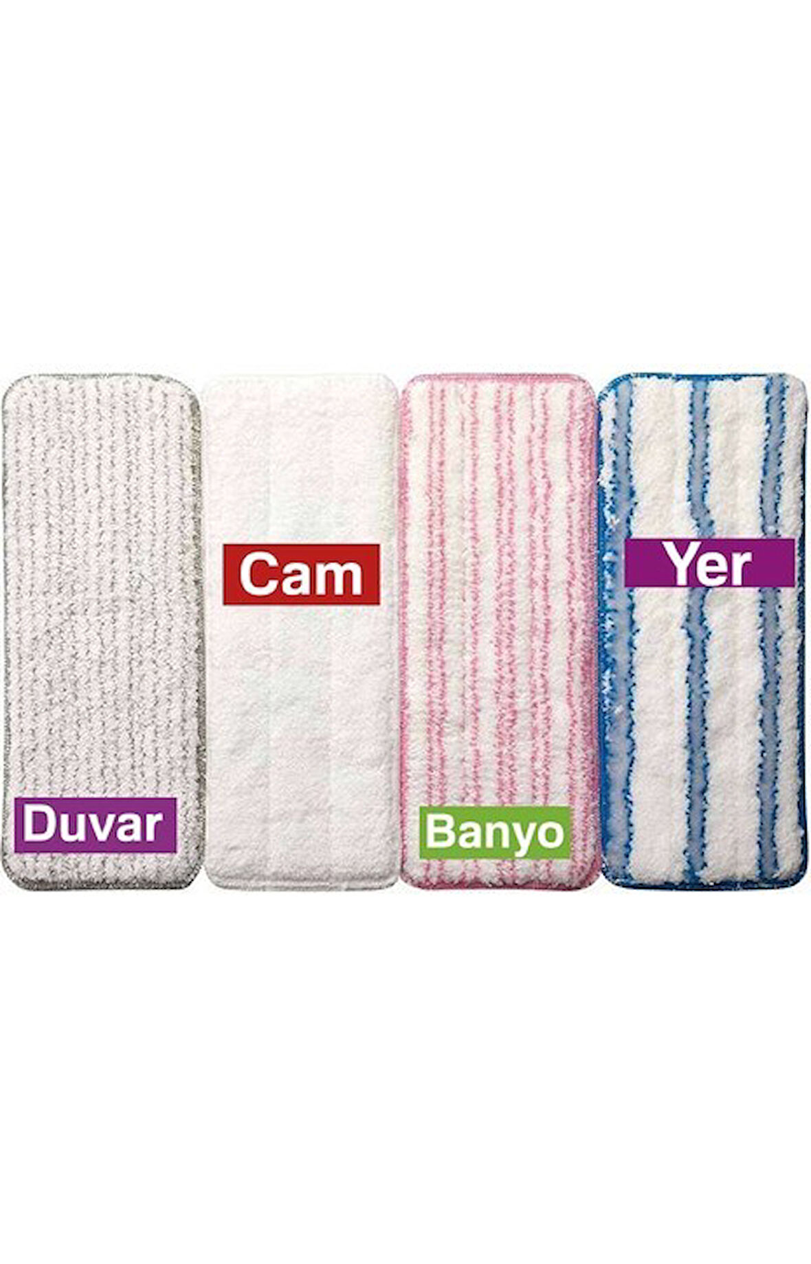 Technow Vip Ahmet  VP-611 Moplar İçin Vipset/Premium Set Yedek Bez 4 lü