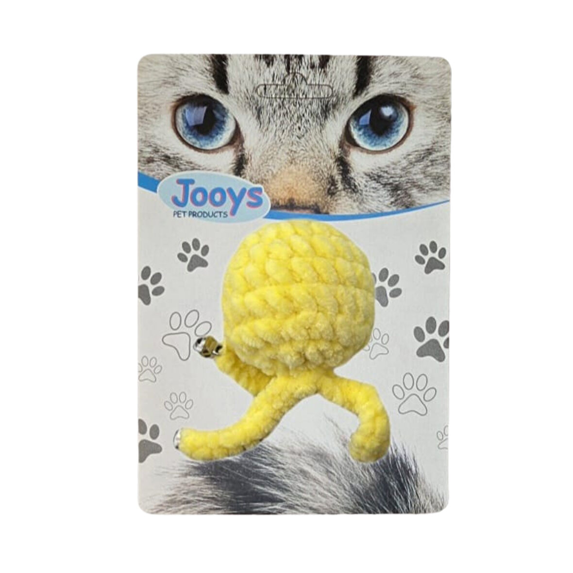 Jooys Zilli Kadife Kedi Topu Sarı