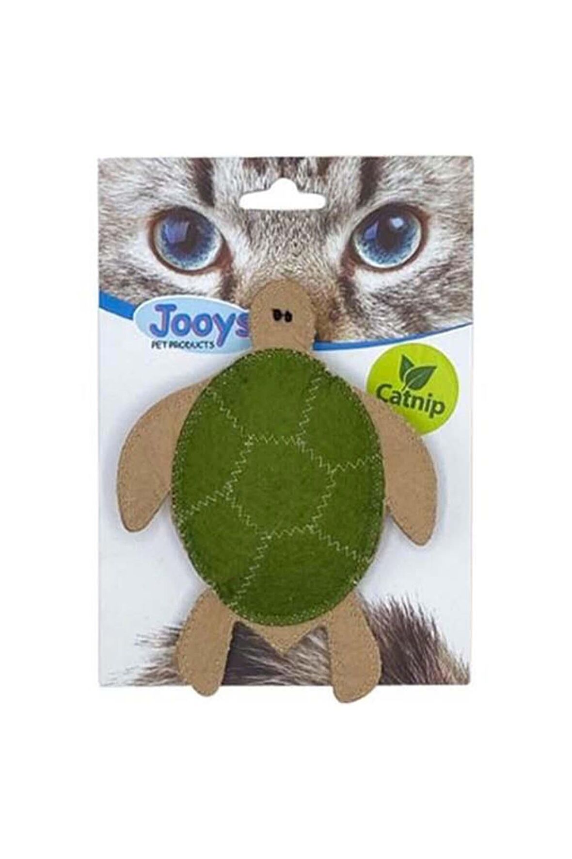 Jooys Catnipli Kadife Kaplumbağa Kedi Oyuncağı