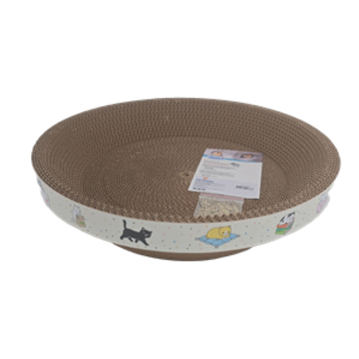 Jooys Yuvarlak Kedi Karton Tırmalama Large 35x35x8 Cm